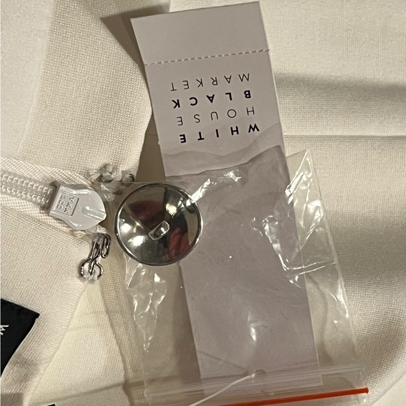 White House Black Market white Ivory Button-Front Skirt - Picture 16 of 16